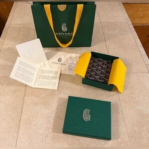 Goyard Black Bi fold wallet